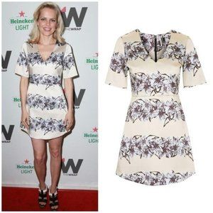 TopShop Floral  Pattern  A-Line Mini dress Size 4